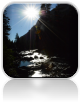 Rwące potoki w dolinie Yosemite